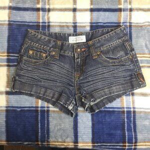 Aeropostal Denim Cuffed Shorts - Size 1/2 Reg